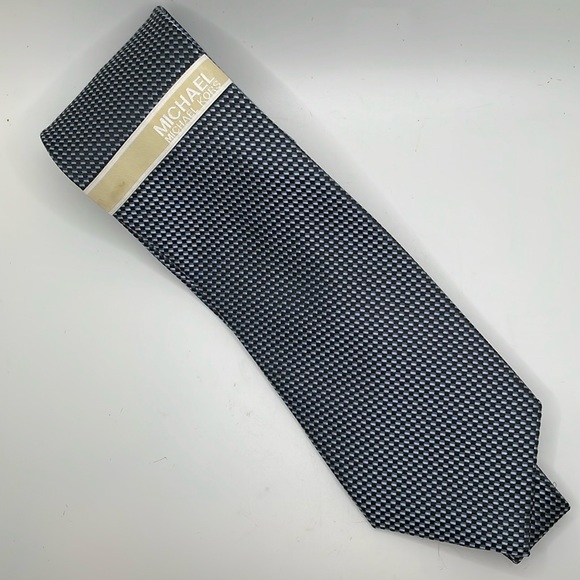 Michael Kors blue and white Santorini Silk Tie NWT - Picture 2 of 9